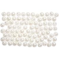Creativ Company Waskralen, d 4 mm, gatgrootte 0,7 mm, parelmoer, 150 stuk/ 1 doos