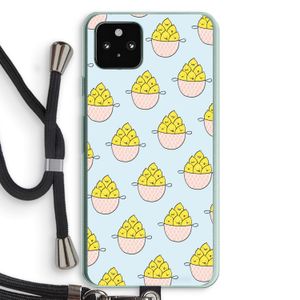 Citroenen: Pixel 5a 5G Transparant Hoesje met koord