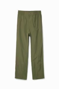 Hybride broek met plooien - GREEN - 38