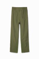 Hybride broek met plooien - GREEN - 38