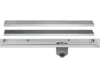 Easy Drain Multi TAF afvoergoot 110 cm rooster als zero of tegel design RVS