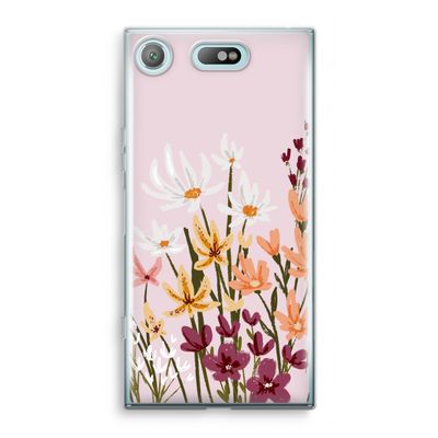 Painted wildflowers: Sony Xperia XZ1 Compact Transparant Hoesje