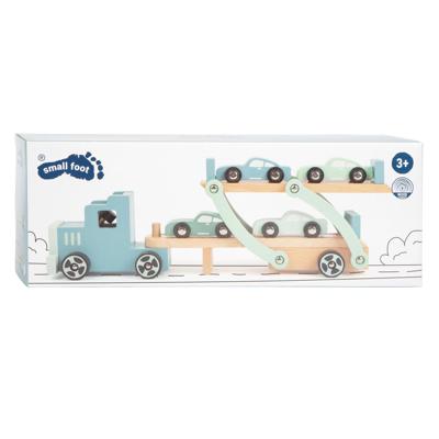 Small Foot houten vrachtwagen transporter chicago met auto&apos;s, 9dlg.