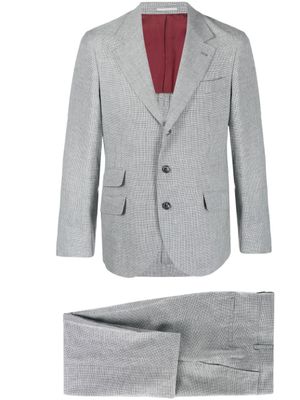 Brunello Cucinelli Pak met enkele rij knopen - Grijs