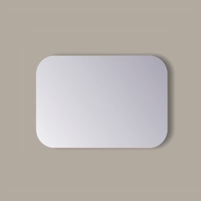 Spiegel Rechthoek Sanicare Q-Mirrors Afgeronde Hoeken 60x120 cm PP Geslepen Incl. Ophanging Sanicare