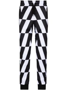 Valentino Garavani pantalon de jogging Optical fuselé - Noir