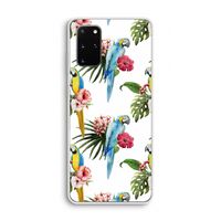 Kleurrijke papegaaien: Samsung Galaxy S20 Plus Transparant Hoesje