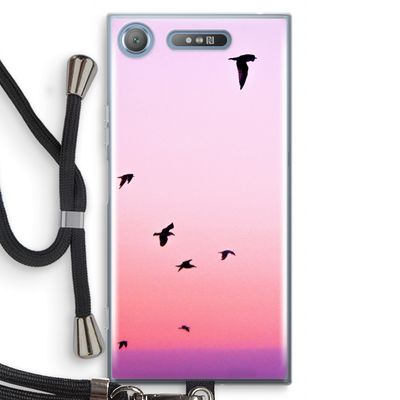 Fly away: Sony Xperia XZ1 Transparant Hoesje met koord