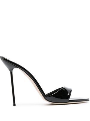 Paris Texas sandales Lidia 105 mm en cuir verni - Noir