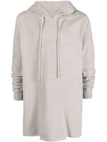 Rick Owens organic-cotton drawstring hoodie - Tons neutres