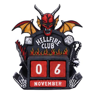 Stranger Things Perpetual Calendar Hellfire Club 15 cm