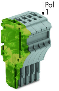 WAGO 2020-105/000-037 Connector, female Groen, Geel, Grijs 50 stuk(s)