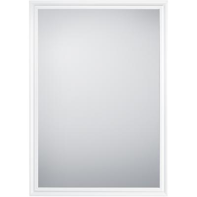 Spiegel - Trion Alara - Ingelijste Wandspiegel - 50x70cm - Kunststof - Wit