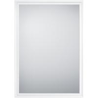 Spiegel - Trion Alara - Ingelijste Wandspiegel - 50x70cm - Kunststof - Wit