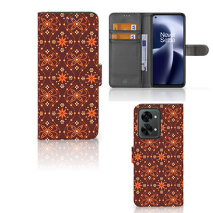 OnePlus Nord 2T Telefoon Hoesje Batik Brown