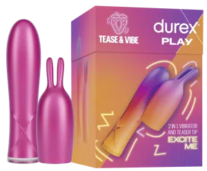 Durex Tease & Vibe - 2 In 1 Vibrator And Teaser