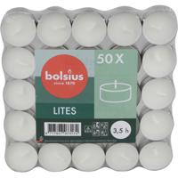 Bolsius Waxine/theelichtjes - 50x stuks - 3,5 branduren - theelichtjes - kaarsjes