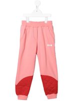 MSGM Kids pantalon de jogging à empiècements matelassés - Rose - thumbnail