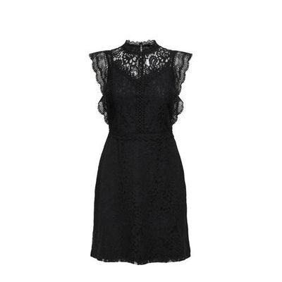 ONLY jurk ONLKARO met kant zwart