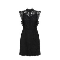 ONLY jurk ONLKARO met kant zwart - thumbnail