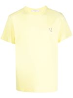 Maison Kitsuné t-shirt en coton à patch Fox - Jaune - thumbnail