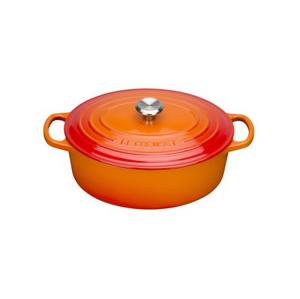 LE CREUSET - Signature - Braadpan ovaal 35cm 8,90l Oranjerood