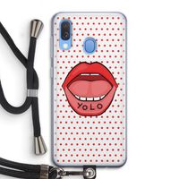 Yolo Denise: Samsung Galaxy A40 Transparant Hoesje met koord