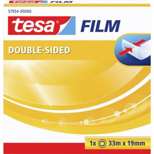 tesa Tesa 57954-00000-01 Dubbelzijdige tape Transparant (l x b) 33 m x 19 mm 1 stuk(s)