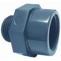 Effast PVC Soknippel 1/2" x 3/4" Buitendraad-Binnendraad - Weerbestendig & Duurzaam
