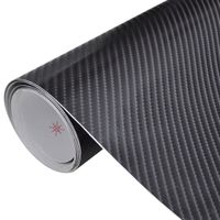 vidaXL Carbon auto wrapping folie 4D zwart 500 x 152 cm - thumbnail