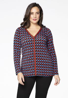 Yoek Shirt GRAPHIC relax fit | Multi | Maat 58/60