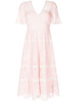 Needle & Thread robe mi-longue à taille empire - Rose