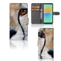 Sony Xperia 10 IV | Telefoonhoesje | Met pasjeshouder | Cheetah