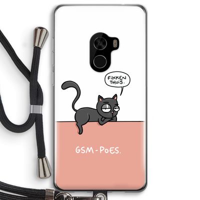 GSM poes: Xiaomi Mi Mix 2 Transparant Hoesje met koord