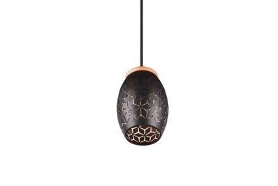 Trio Zwart goude hanglampBidar design - R31571080