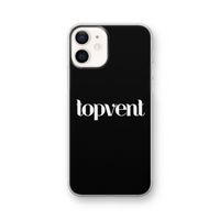 Topvent Zwart: iPhone 12 Transparant Hoesje