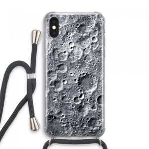 Maanlandschap: iPhone XS Max Transparant Hoesje met koord