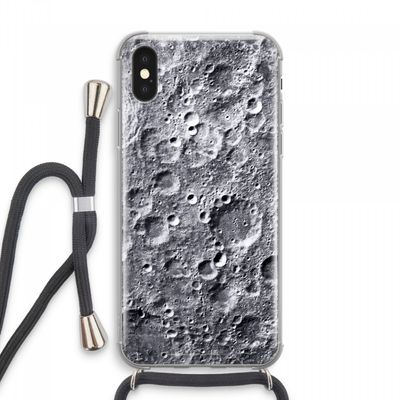 Maanlandschap: iPhone XS Max Transparant Hoesje met koord