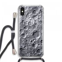 Maanlandschap: iPhone XS Max Transparant Hoesje met koord