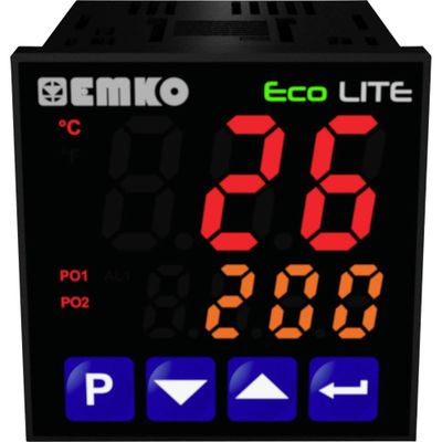 Emko ecoLITE.4.5.1R.0.0 Tweestandenregelaar Temperatuurregelaar Pt100, J, K, R, S, T, L -199 tot +999 °C Relais 5 A (l x b x h) 90 x 48 x 48 mm Emko ecoLITE.4.5.1R.0.0 Tweestandenregelaar Temperatuurregelaar Pt100, J, K, R, S, T, L -199 tot +999 °C Relais 5 A (l x b x h) 90 x 48 x 48 mm