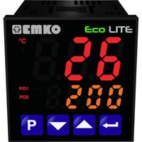 Emko ecoLITE.4.5.1R.0.0 Tweestandenregelaar Temperatuurregelaar Pt100, J, K, R, S, T, L -199 tot +999 °C Relais 5 A (l x b x h) 90 x 48 x 48 mm - thumbnail