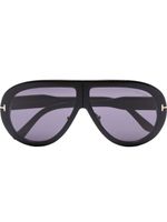 TOM FORD Eyewear lunettes de soleil Troy à monture pilote - Noir