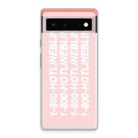 Hotline bling pink: Google Pixel 6 Transparant Hoesje Hotline bling pink: Google Pixel 6 Transparant Hoesje