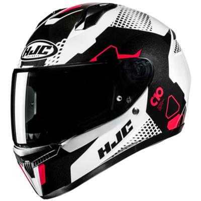 HJC C10 Aspa, Integraalhelm, Wit Rood
