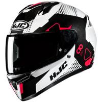 HJC C10 Aspa, Integraalhelm, Wit Rood