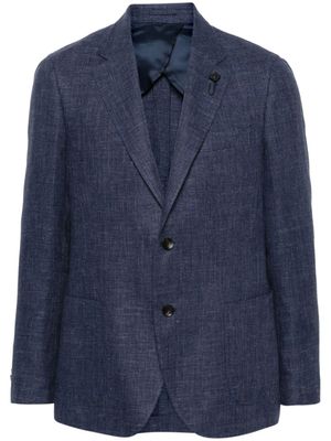 Lardini blazer à simple boutonnage - Bleu
