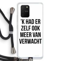 Meer verwacht: Samsung Galaxy S10 Lite Transparant Hoesje met koord - thumbnail