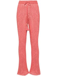 Alanui pantalon en macramé A Love Letter To India - Rose