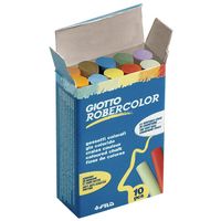Giotto krijt Robercolor, doos met 10 krijtjes in geassorteerde kleuren - thumbnail