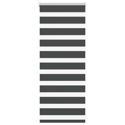 Zebra rolgordijn 65x100 cm stofbreedte 60,9 cm zwart
